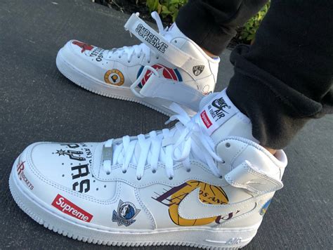 supreme air force 1 mid white